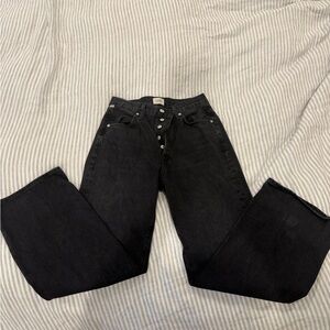 Citizens Of Humanity Black Straight Leg Jeans